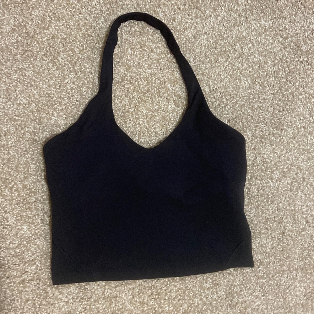 NWOT Lululemon align black halter tank / sports bra size 8